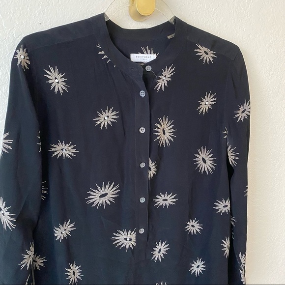 Equipment Ava silk black blouse size small - Picture 5 of 12